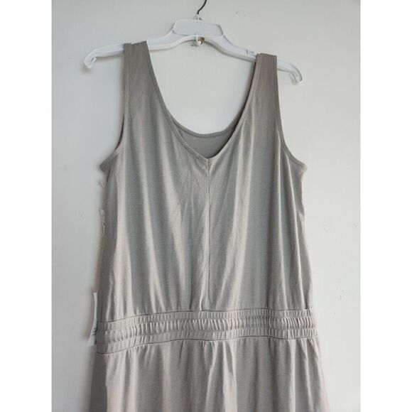 NWT Haven Well Within By Talbots Grey Jersey Knit Midi Overall Dress size Medium - Picture 5 of 12